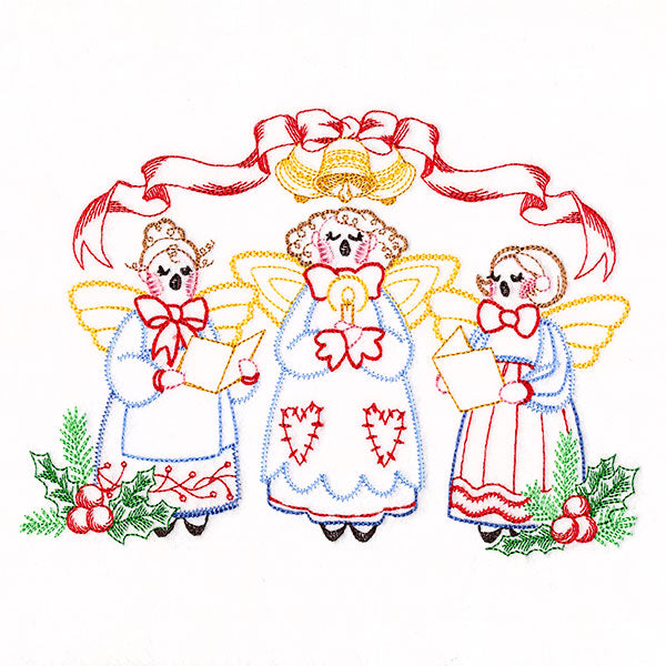 Caroling Angels Border