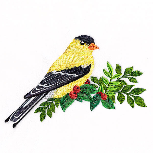 Winter Cheer Goldfinch