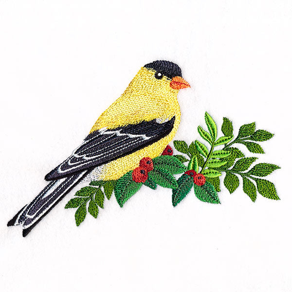 Winter Cheer Goldfinch