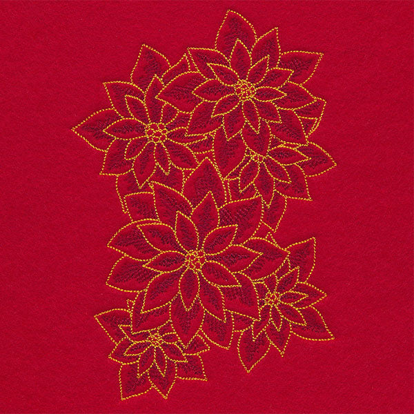 Dancing Christmas Poinsettias