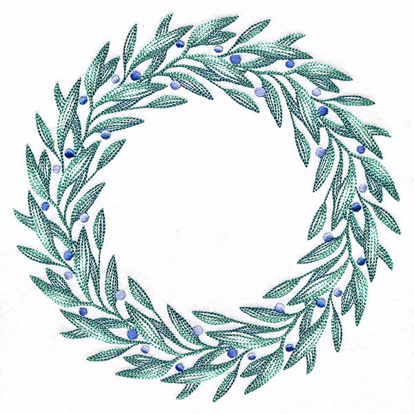 Berries and Frost Winter Wreath