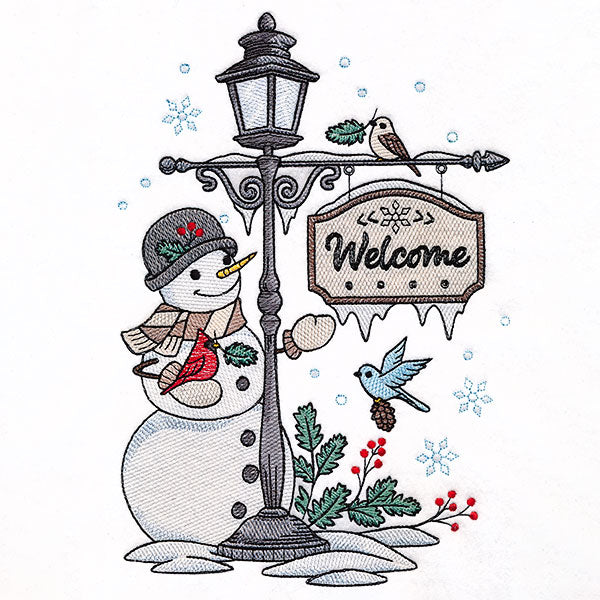 Welcome Winter Lamppost