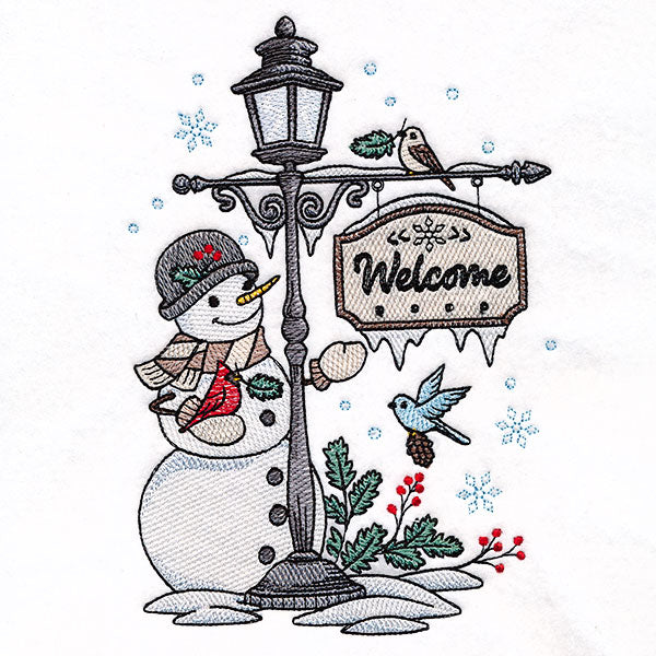 Welcome Winter Lamppost