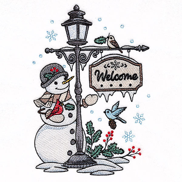 Welcome Winter Lamppost