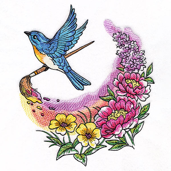 Spring To Life Painting Bluebird