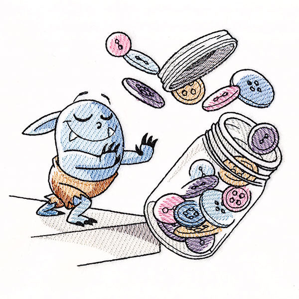 Bobblin of the Month - Pushing Buttons