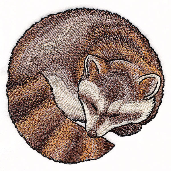 Sleeping Animal Circle - Raccoon