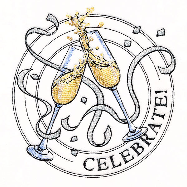 Celebrate Champagne Stamp