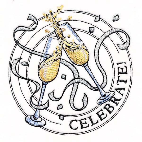 Celebrate Champagne Stamp