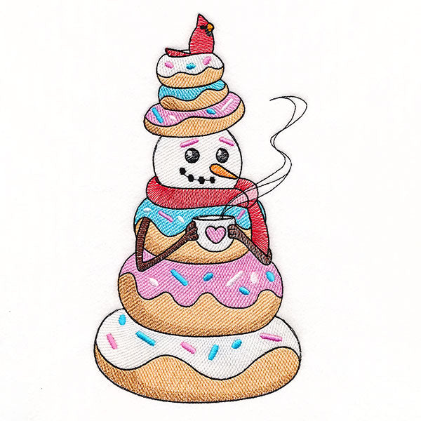 Donut Snowman