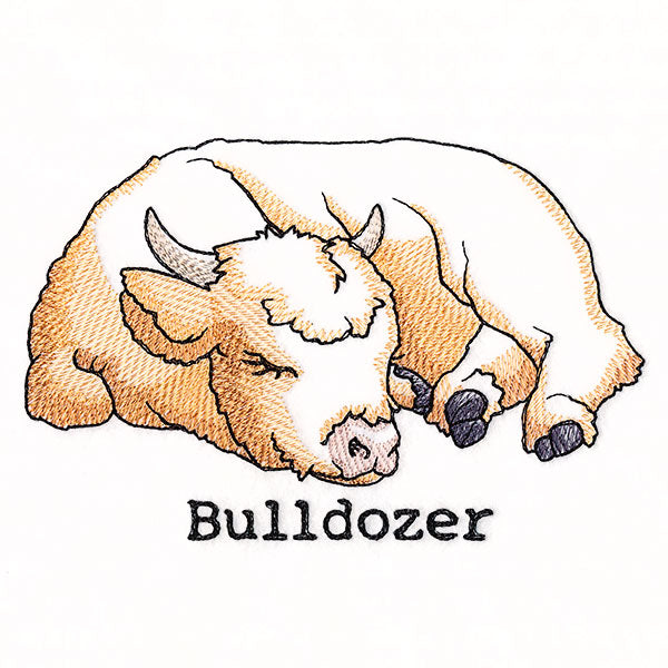 Highland Cow Bulldozer