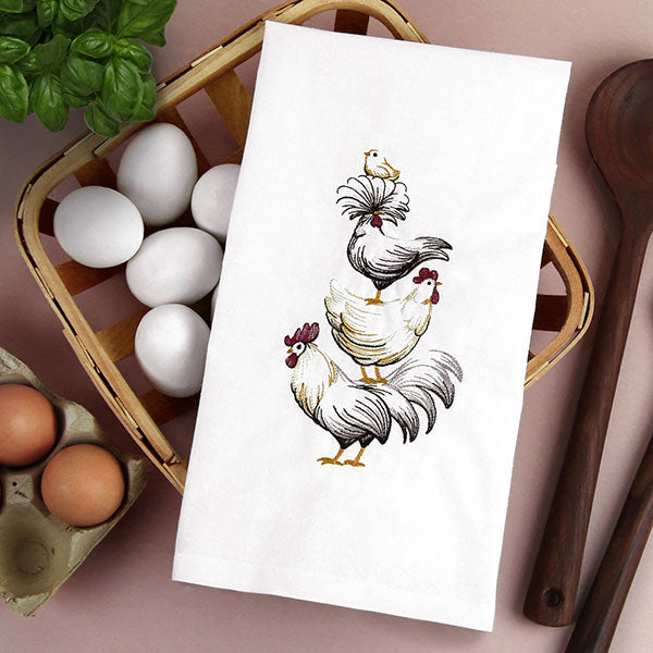 Chicken Stack Etching