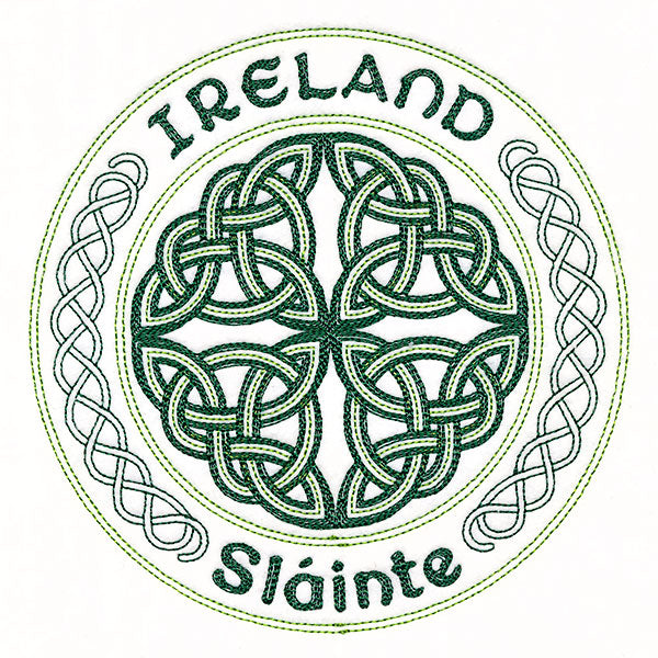 Ireland Sláinte Stamp Light Stitch