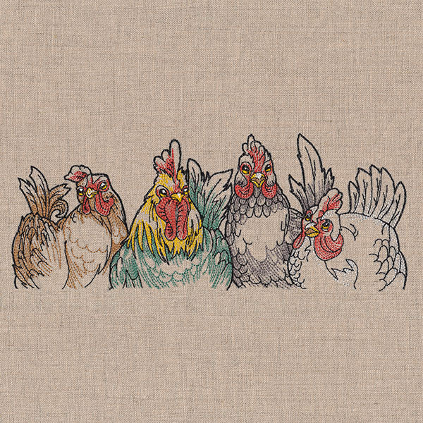 Sassy Chickens Border