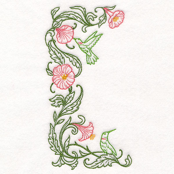 Hummingbirds & Hibiscus Half Frame