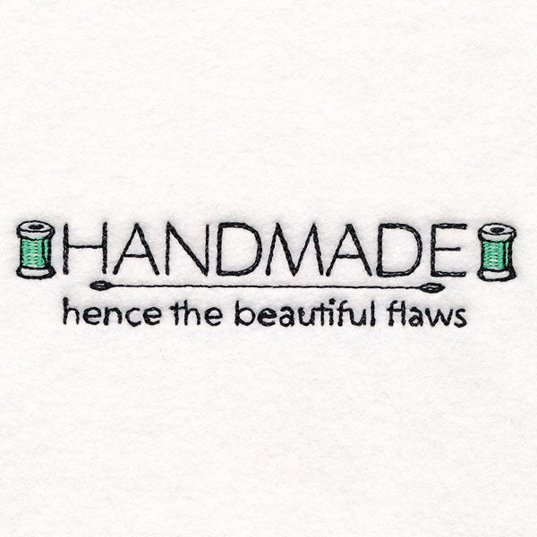 Handmade with Beautiful Flaws Label