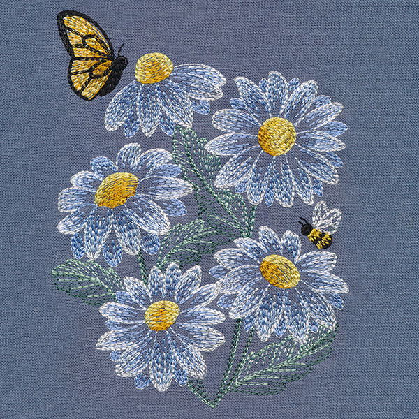 Daisies and Monarch Feature