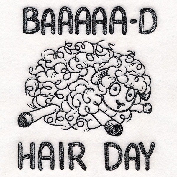 Baa-d Hair Day Sheep