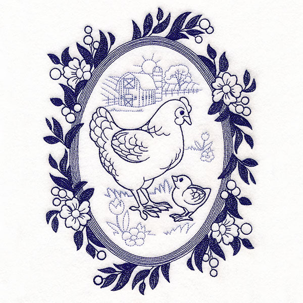 Country Chickens Cameo