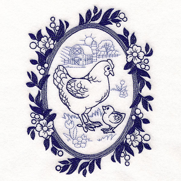 Country Chickens Cameo