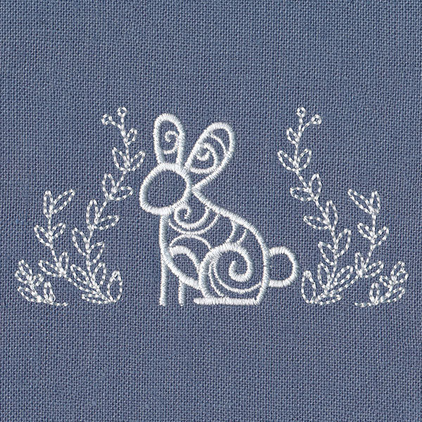 Rustic Bunny with Laurel