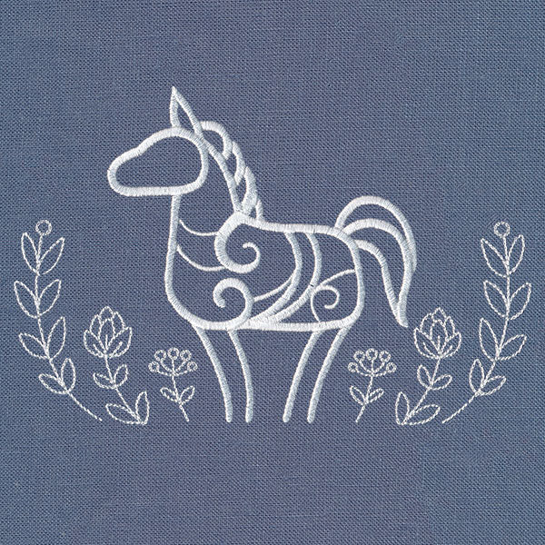 Rustic Horse with Laurel