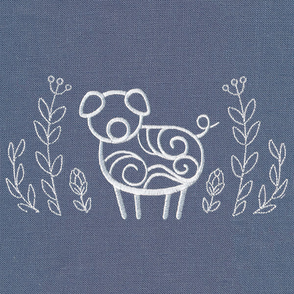 Rustic Pig with Laurel