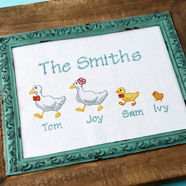 Ducks in a Row Family Border
