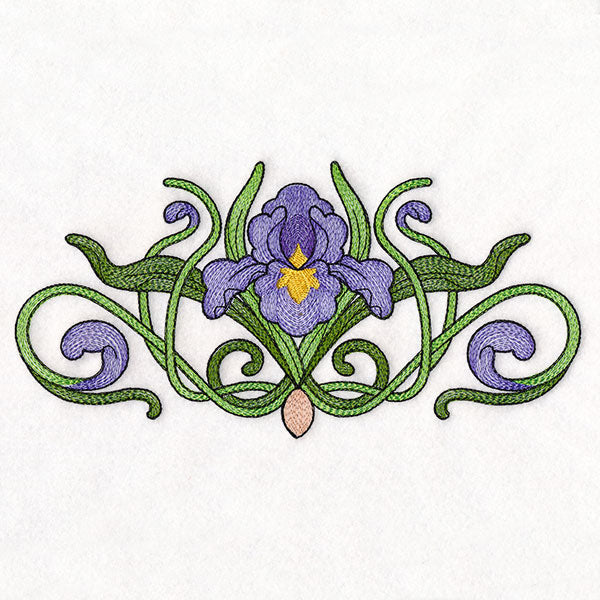 Art Nouveau Iris Feature