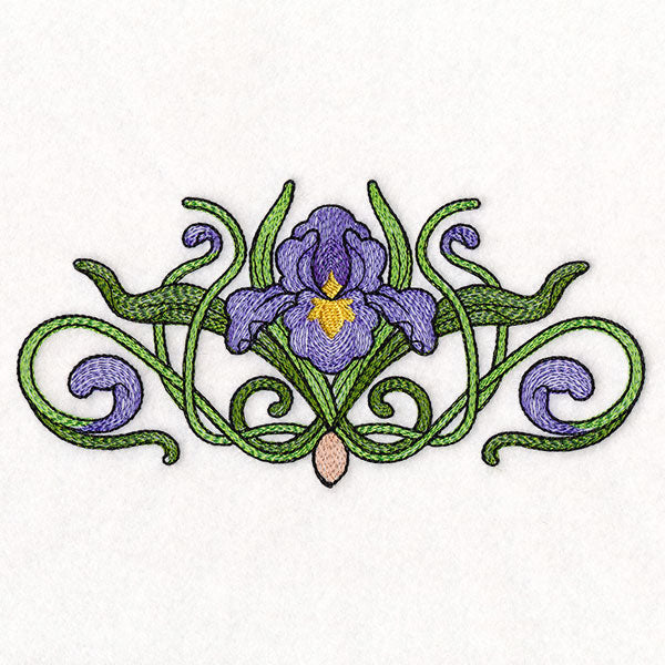 Art Nouveau Iris Feature