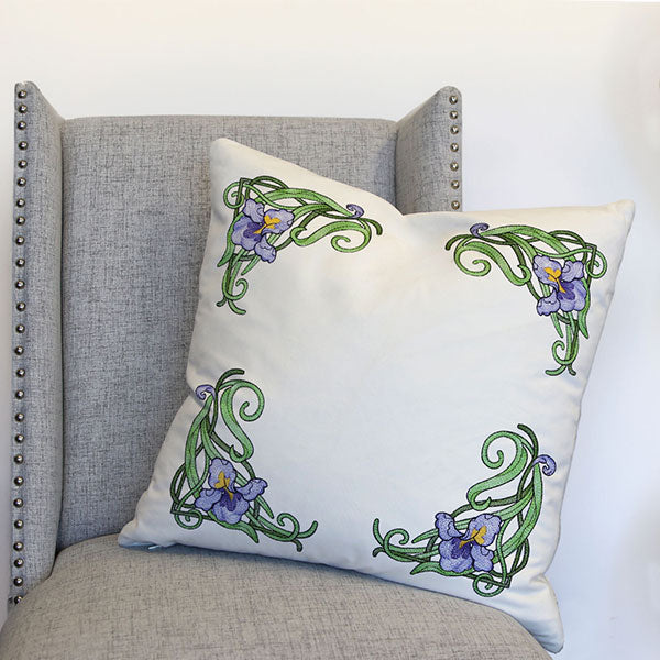 Art Nouveau Iris Corner