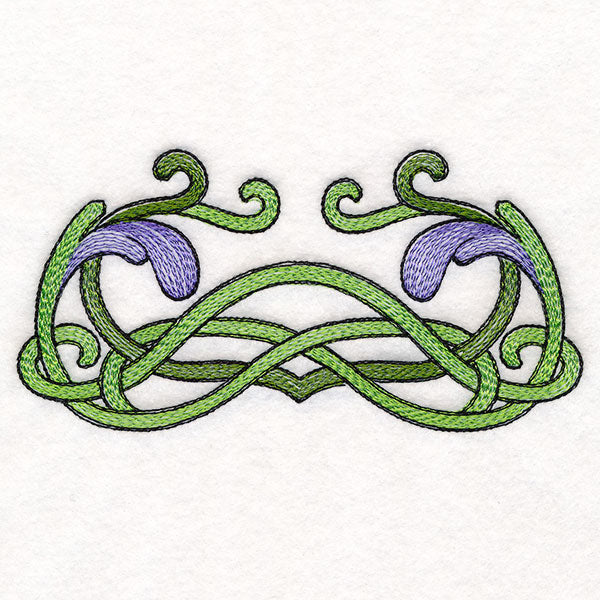 Art Nouveau Iris Border Accent