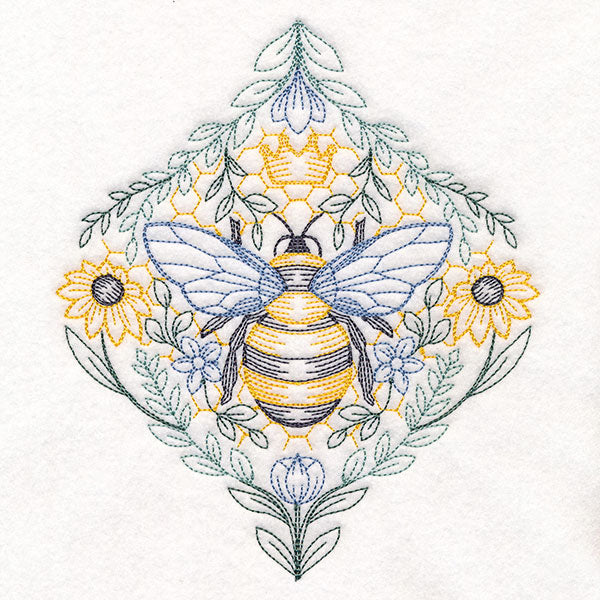 Queen Bee in Flowers