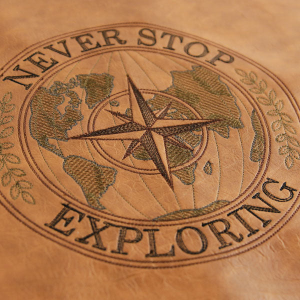 Never Stop Exploring Stamp