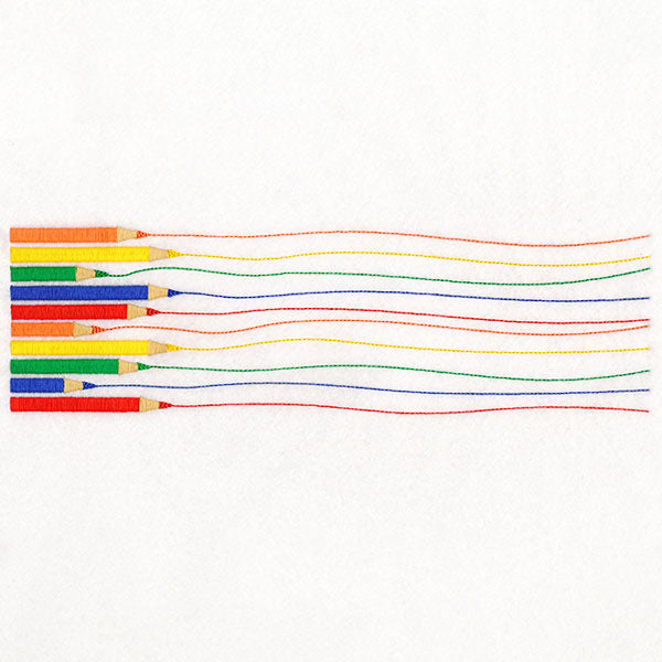 Colorful Pencil Border