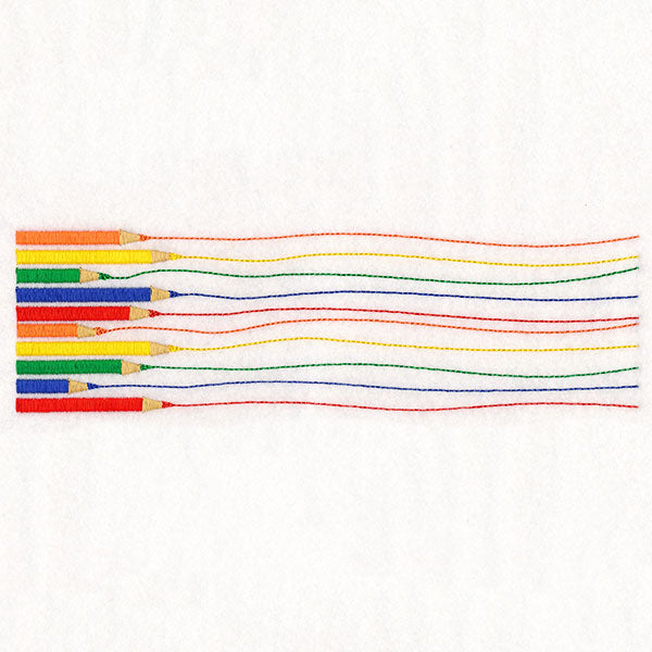 Colorful Pencil Border