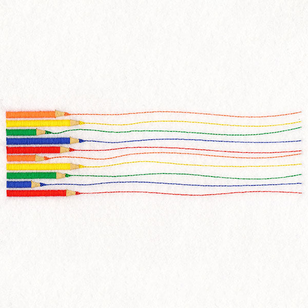 Colorful Pencil Border