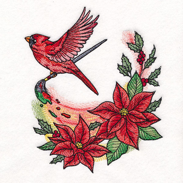 Christmas Cheer Painting Cardinal