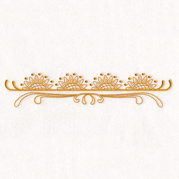 Boho Sunflower Border
