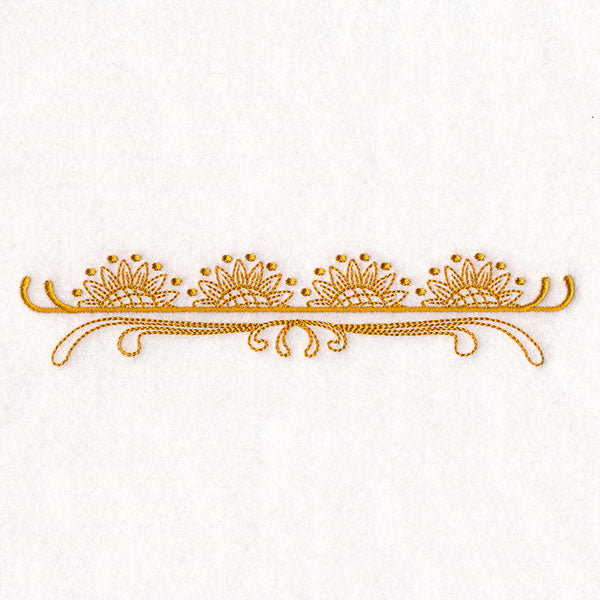 Boho Sunflower Border