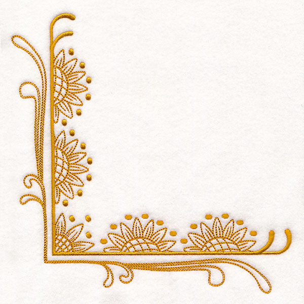 Boho Sunflower Corner