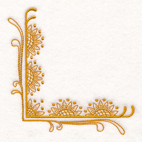 Boho Sunflower Corner