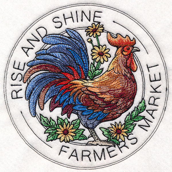 Rise and Shine Rooster Stamp