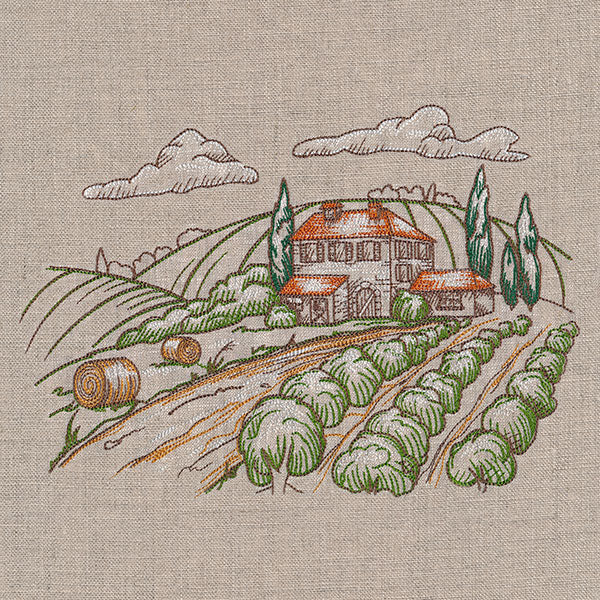 Countryside Farm Scene