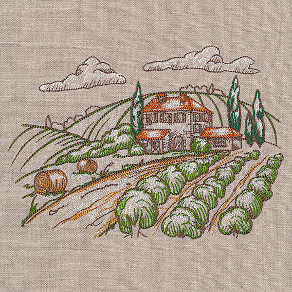 Countryside Farm Scene