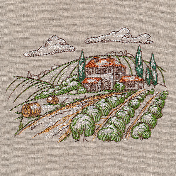 Countryside Farm Scene