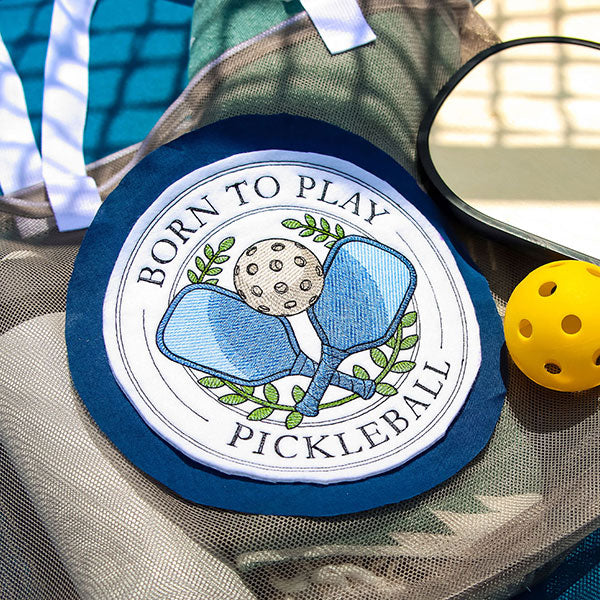 Born to Play Pickleball Stamp