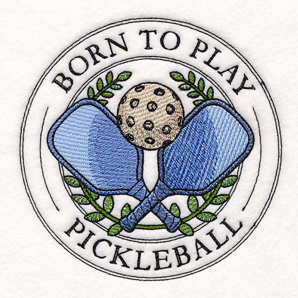 Born to Play Pickleball Stamp
