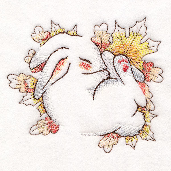 Soft Sleepy Autumn Bunny