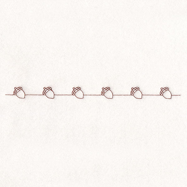Fall into Autumn Border - Acorns
